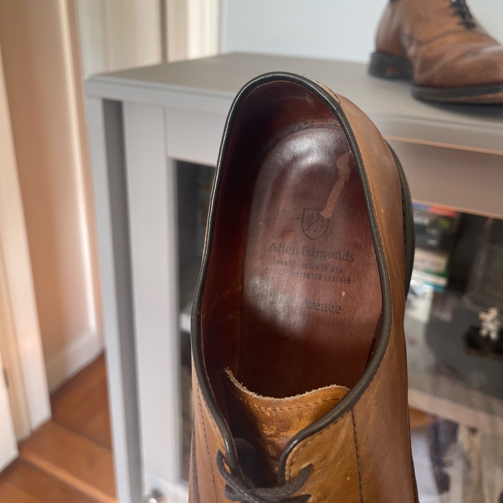 Allen Edmonds Park Avenue Cap-Toe Oxford Men’s Dress Shoe 10.5D - Picture 12 of 14